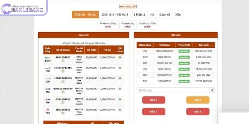 Chan le ngan hang xu hướng giải trí số mới mẻ